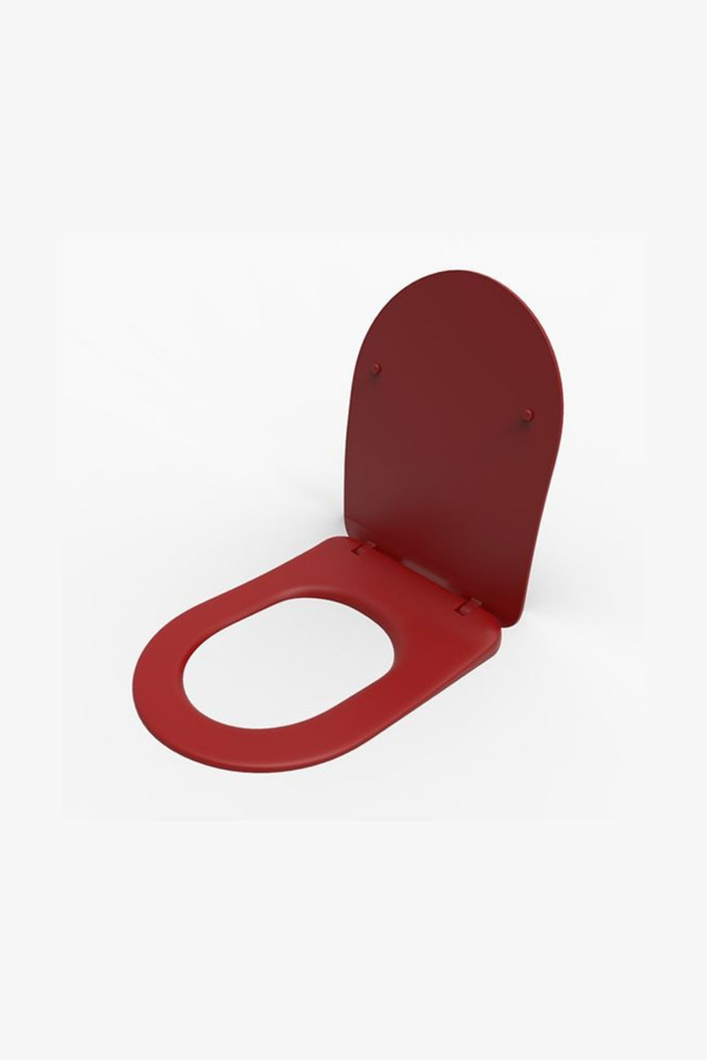 Lucco Yavaş Kapanan Duroplast Kapak Kırmızı (Avva-Brilla-Garcia) Uyumlu